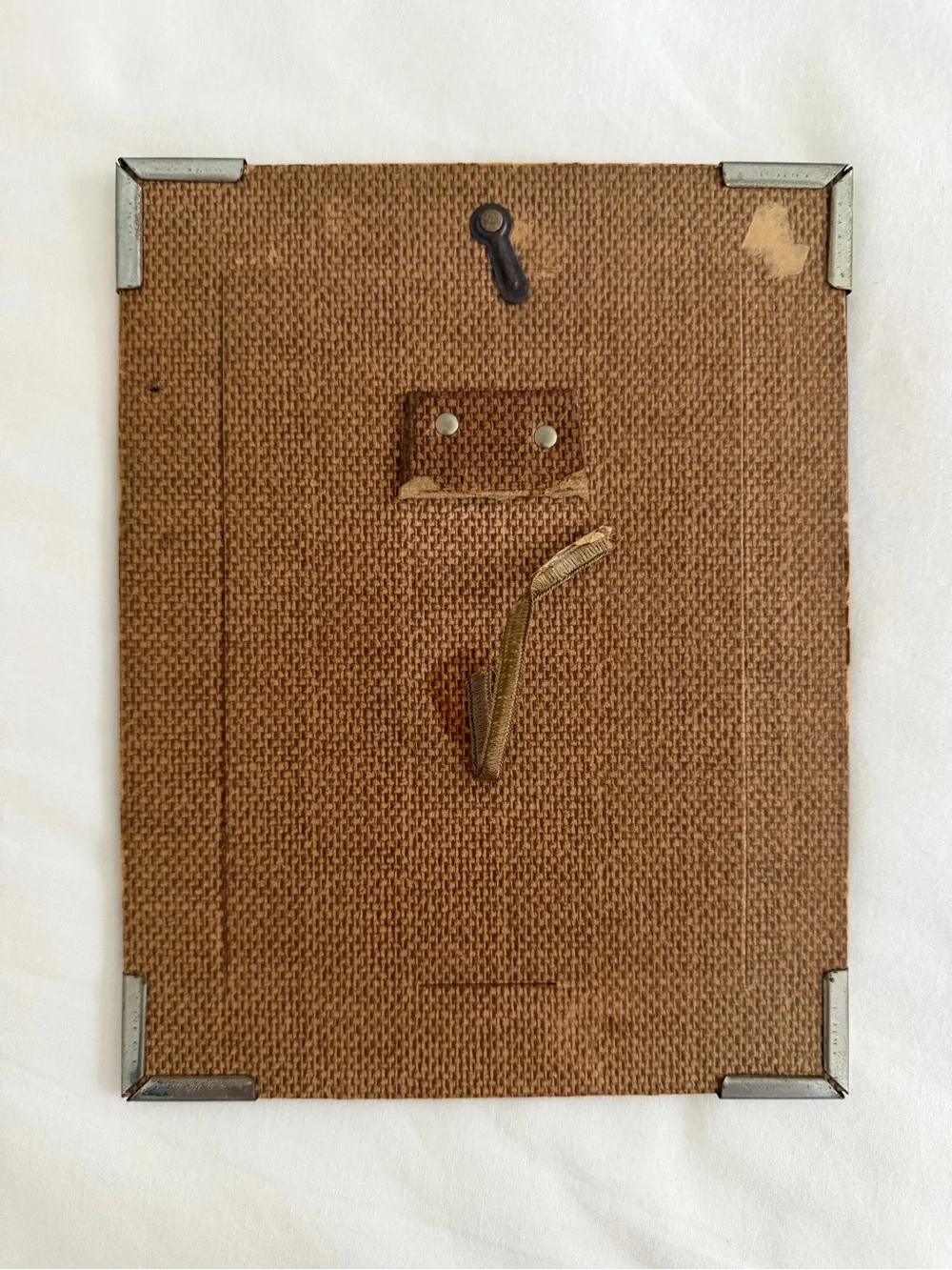 1930’s / 1940’s Art Deco Mint and Cream Reverse Painted Glass Picture Frame